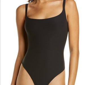 Skims square neck sleeveless bodysuit